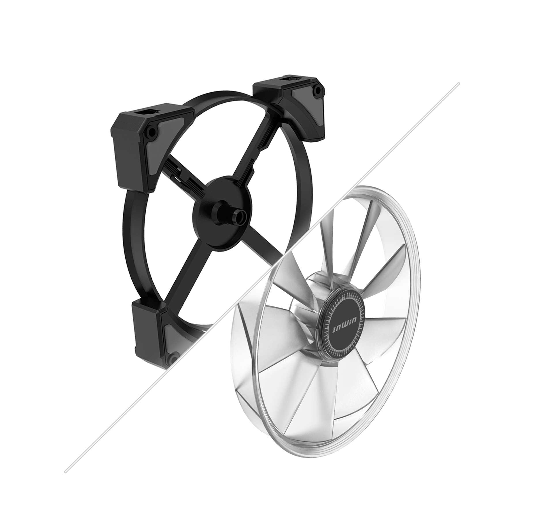 InWin Противоударные резиновые подставки эффективно уменьшают вибрации