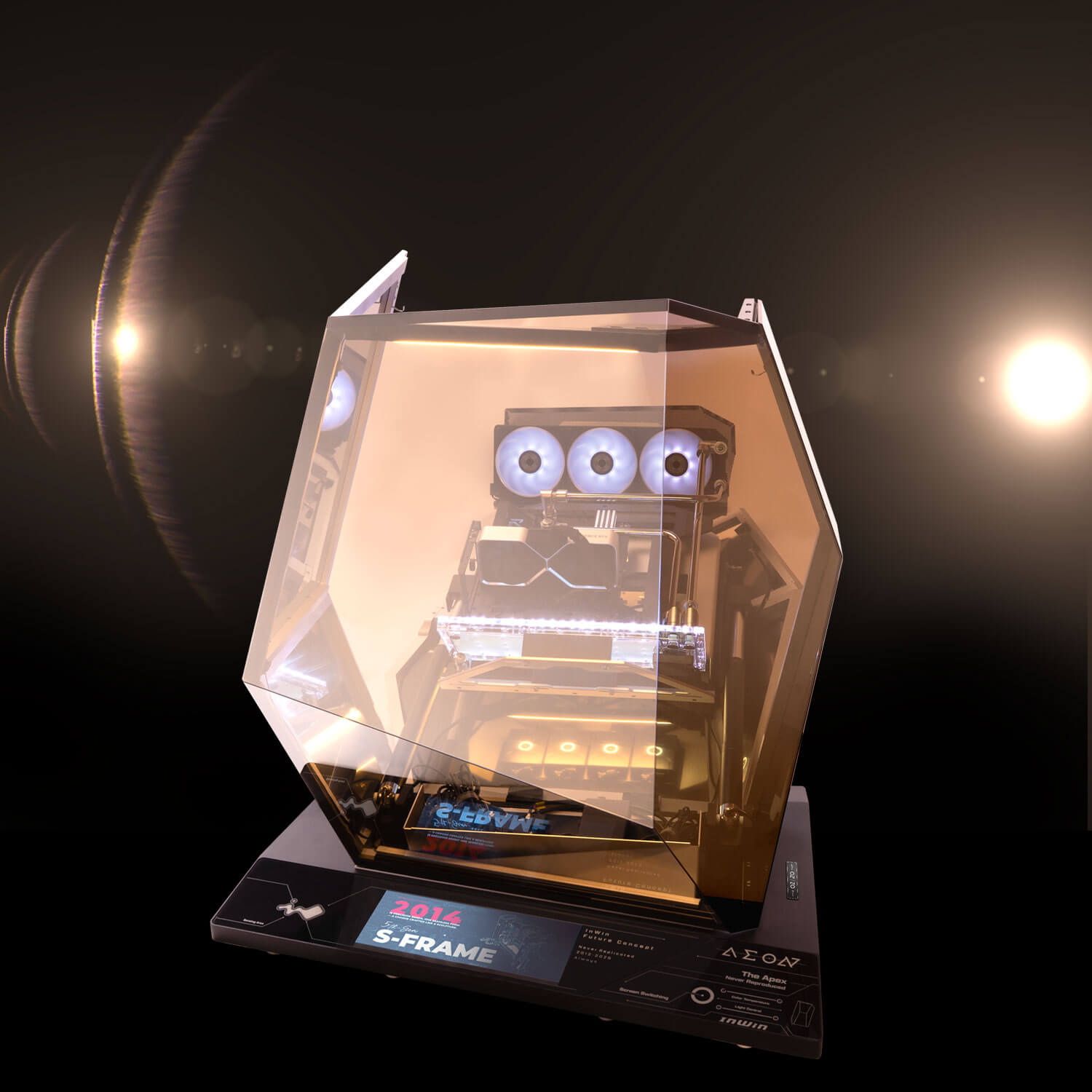 迎广 InWin AEON 机箱内置可调色温环境灯光系统