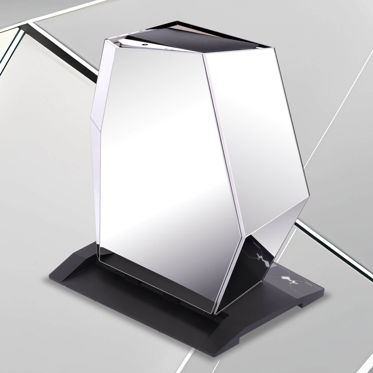 迎广 InWin AEON Signature 限量机箱采用镜面不锈钢外观设计