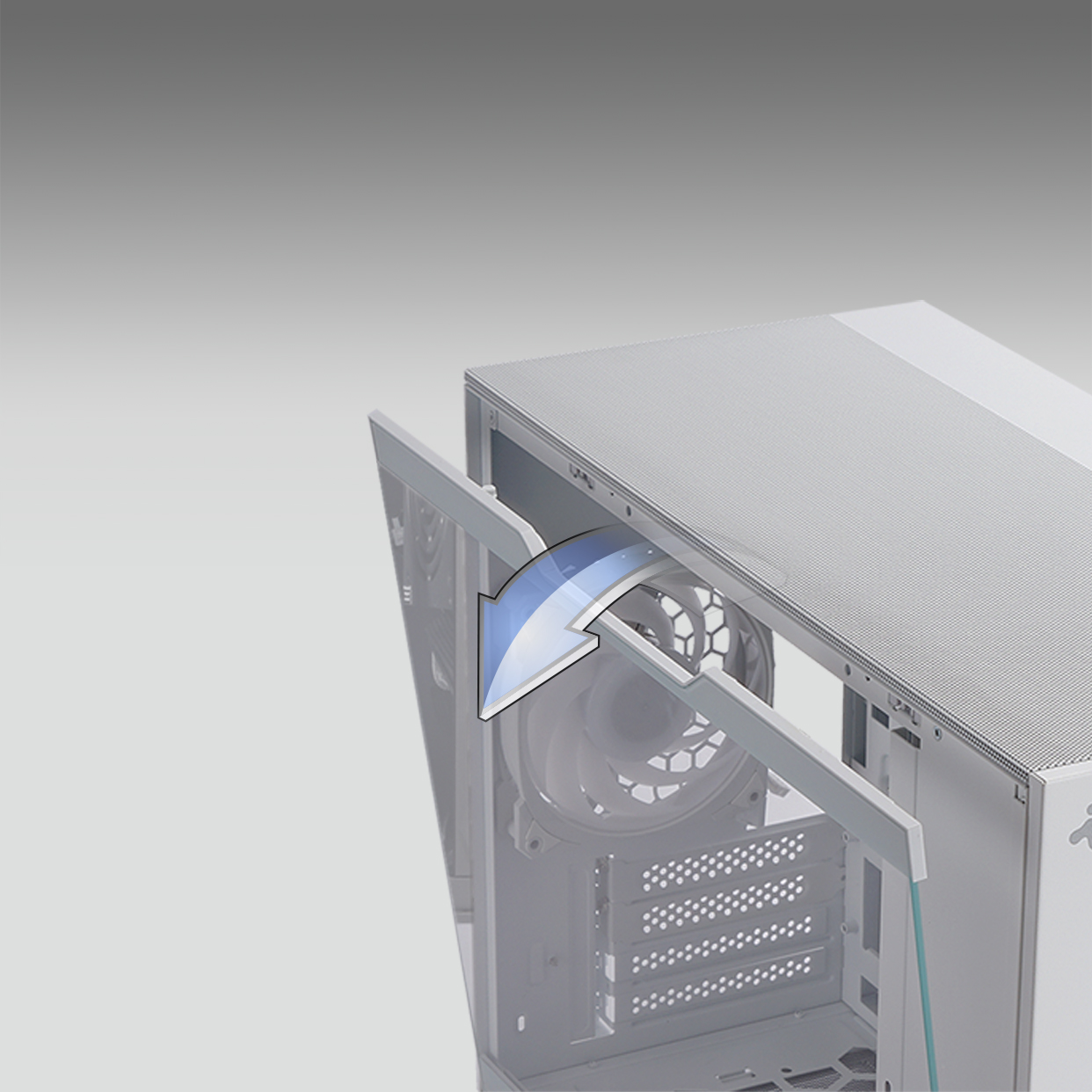InWin Dust Filter Efficiently reduces the entry of dust particles, providing a flexible