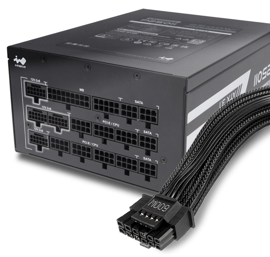 InWin ATX3.1 および PCIe 12V-2x6 対応 P250IIシリーズはIntelの最新世代Power Supply Design Guide (PSDG)、ATX 3.1に対応しています。
