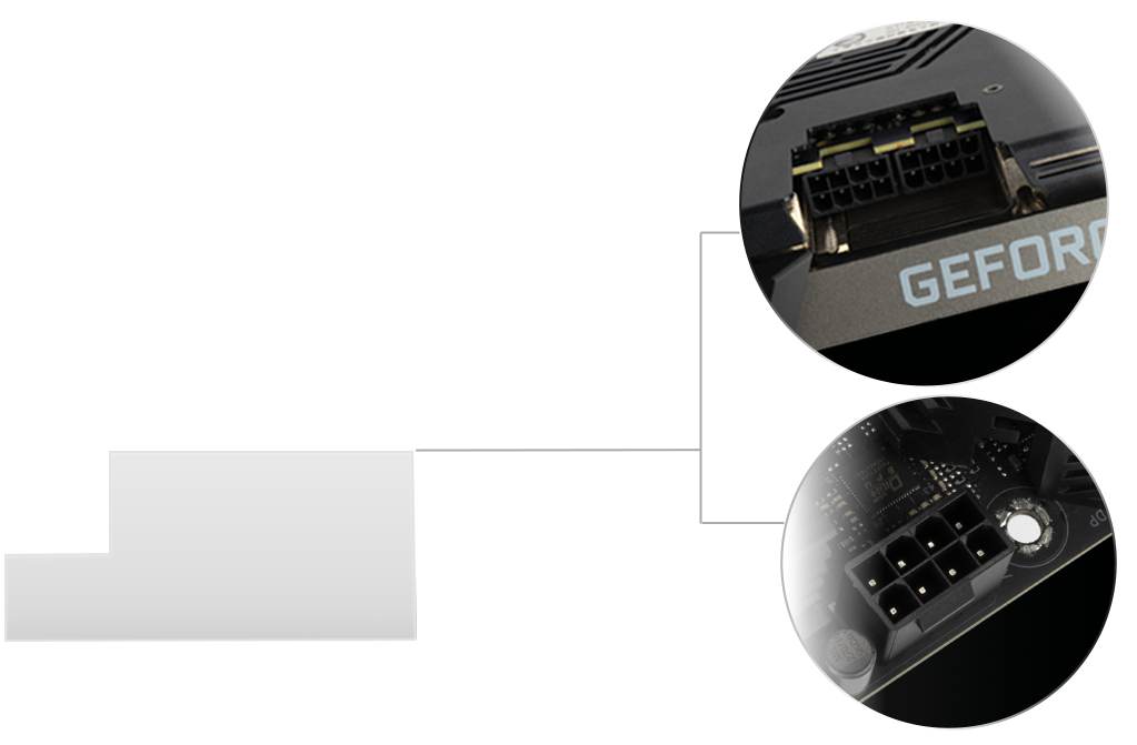 InWin パフォーマンスの潜在能力を最大化 4つのネイティブ PCIe 12V-2x6 PCBヘッダを装備し、最大7つのPCIe/CPU互換コネクタをサポートするP250IIは、ワーク